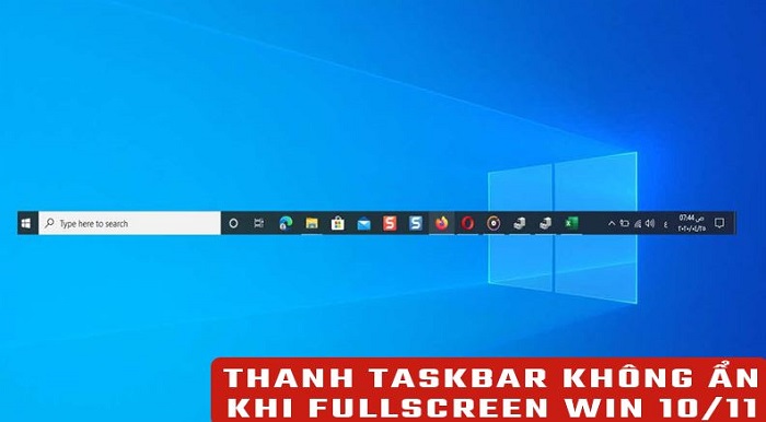 The Taskbar Does Not Hide When Fullscreen Windows 10/11 [Fixed] Explained